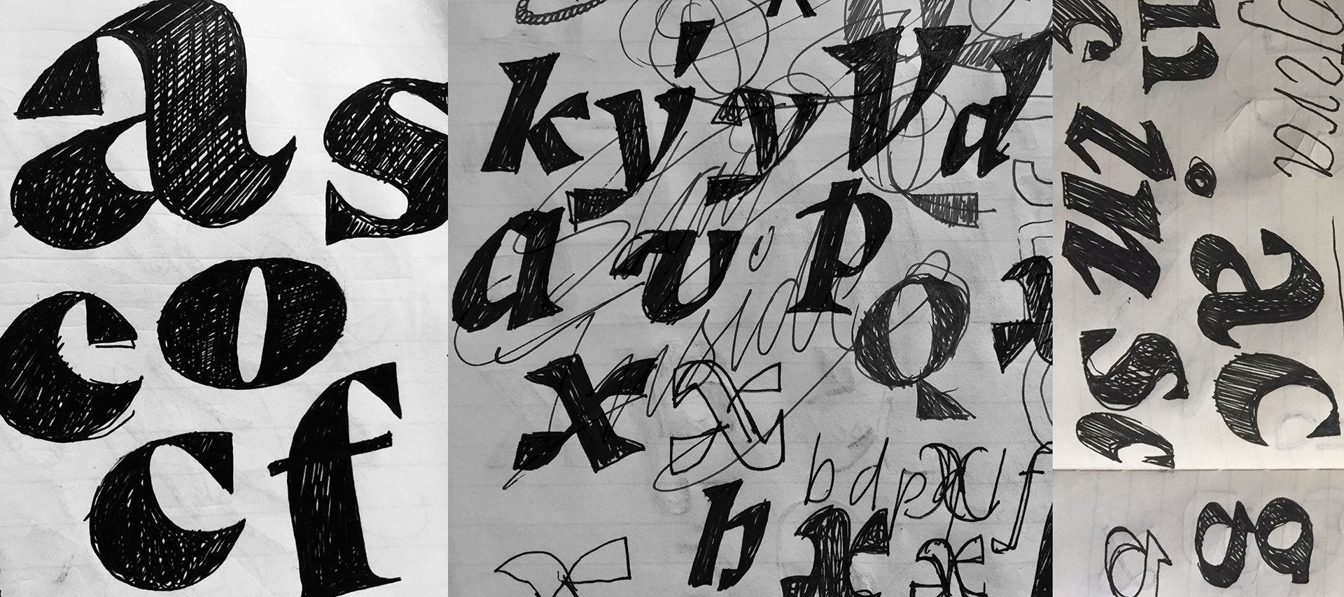 Pen Sketches Typeface Idea