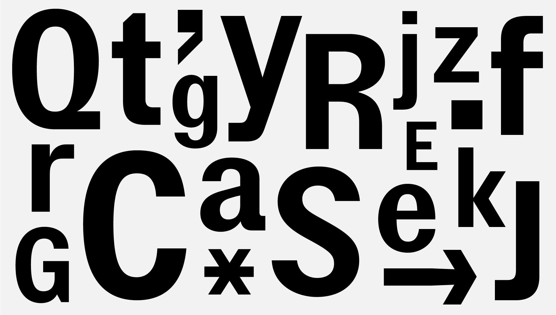 Sans Serif Letters Grotesque