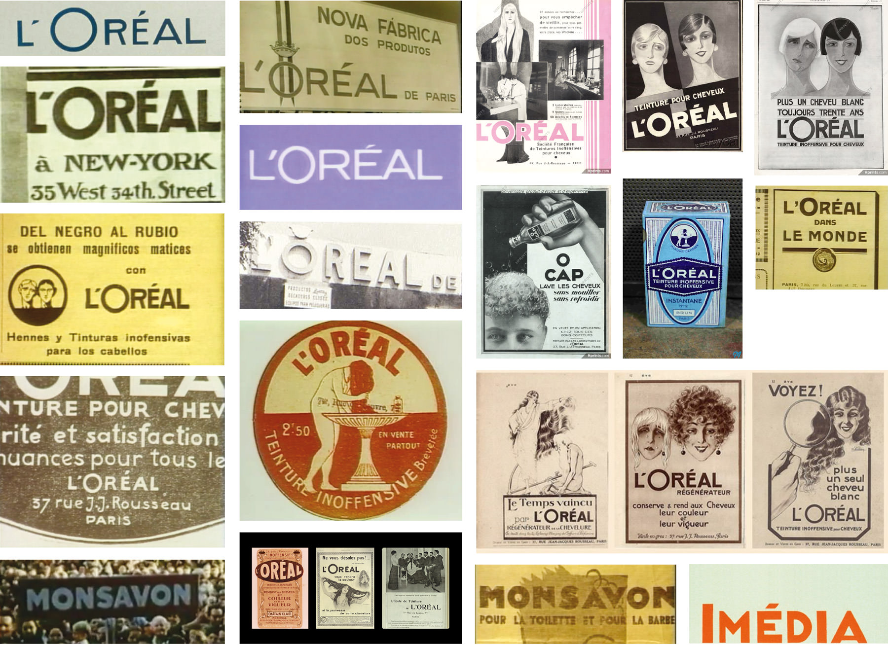 L'Oreal Old Logo Brand History 